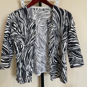 Zebra cashmere cardigan, size: Small, great condition perfectly on trend